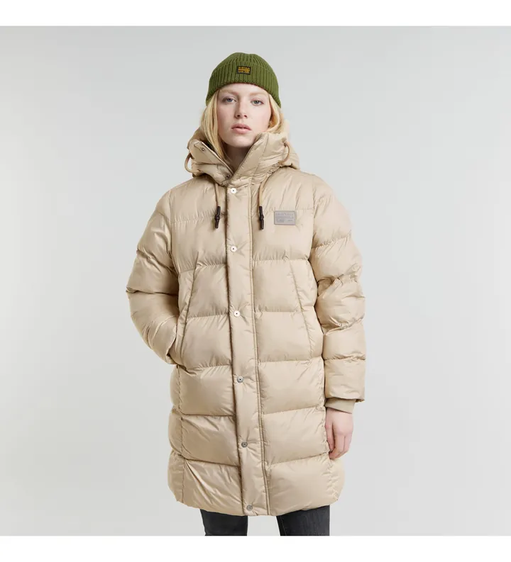 G-Star para mujer. D25188-B958-B736 Parka Whistler Puffer beige (S), Casual, Poliéster Reciclado, Sostenible
