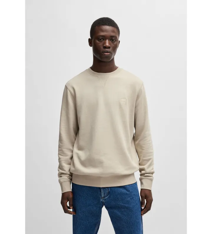 BOSS para hombre. 50509323 Jersey Westart beige (L), Casual, Algodón