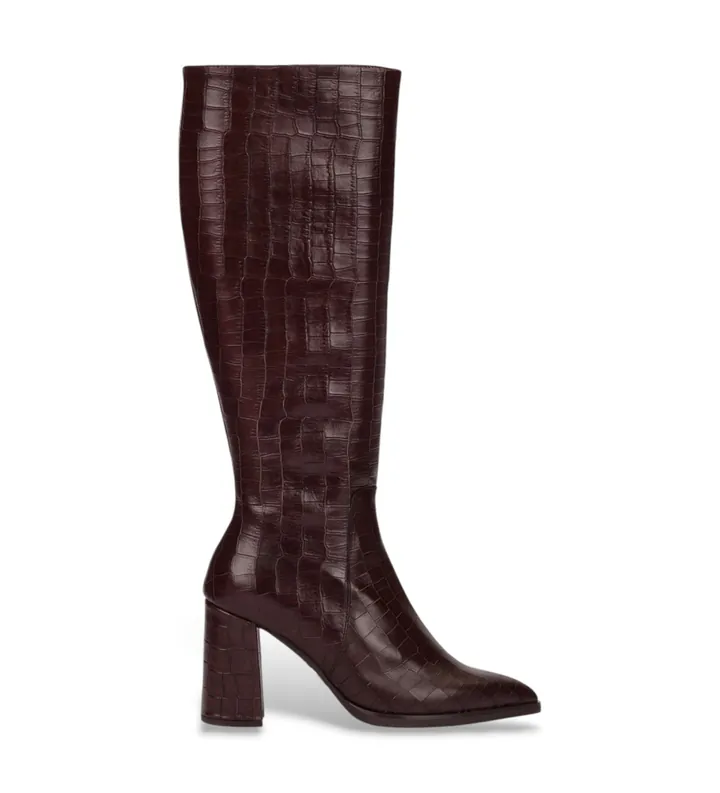 Wonders para mujer. M-5432 Botas de Piel Aurora 32 marrón (39), 8 a 10cm, Cremallera, Casual