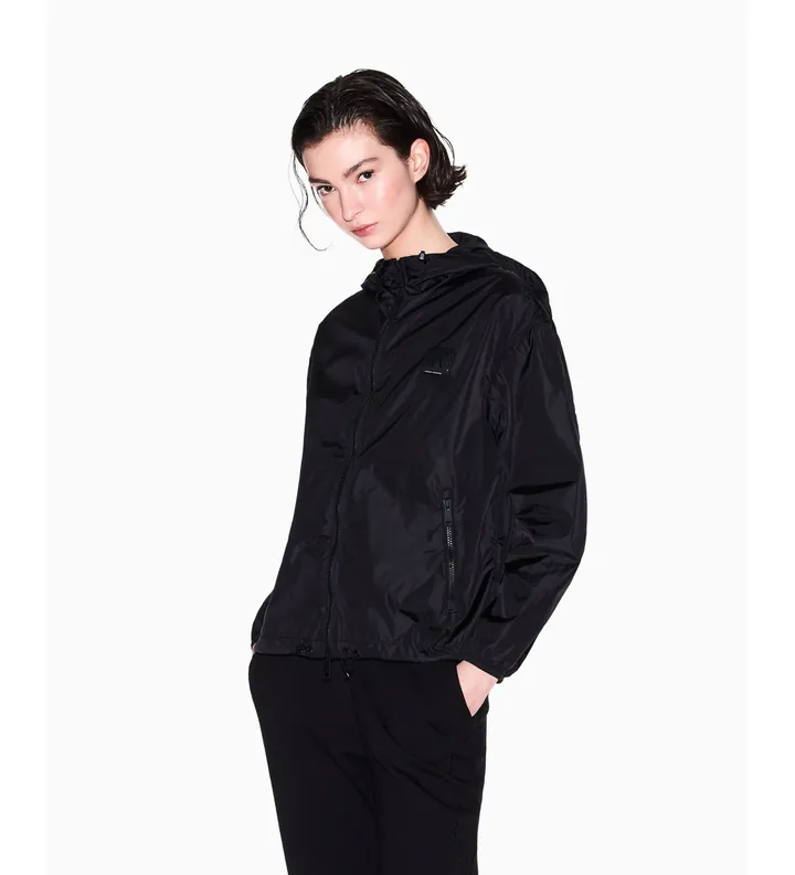 A|X Armani Exchange para mujer. XW000955AF12285UC001 Chaqueta Windbreaker negro (L), Casual, Poliamida