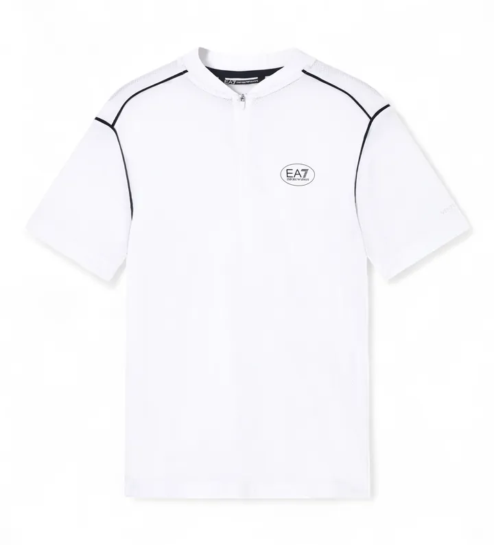 EA7 para hombre. 7M001523_AF21505 Camiseta Tennis Pro blanco (3XL), Casual, Poliéster, Manga corta