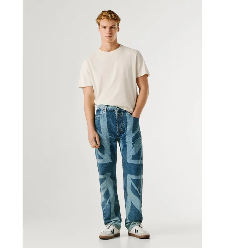 Pepe Jeans para hombre. PM2084541 Jeans Relaxed Bexley Iconic Union azul (28/30), Casual, Algodón, Denim