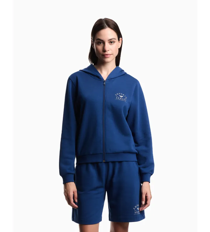 Emporio Armani para mujer. EW000499_AF19031 Sudadera Lounge marino (L), Homewear, Algodón
