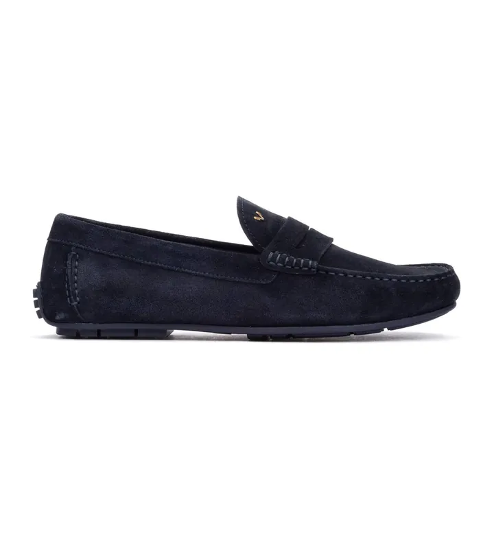 Martinelli para hombre. 1411-2496X Mocasines de piel Pacific (40), Plano, Ninguno, Casual, Marino