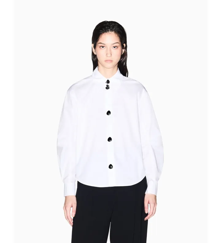 A|X Armani Exchange para mujer. XW002008AF18862U0002 Camisa Special blanco (XS), Casual, Algodón, Clásico, Manga larga
