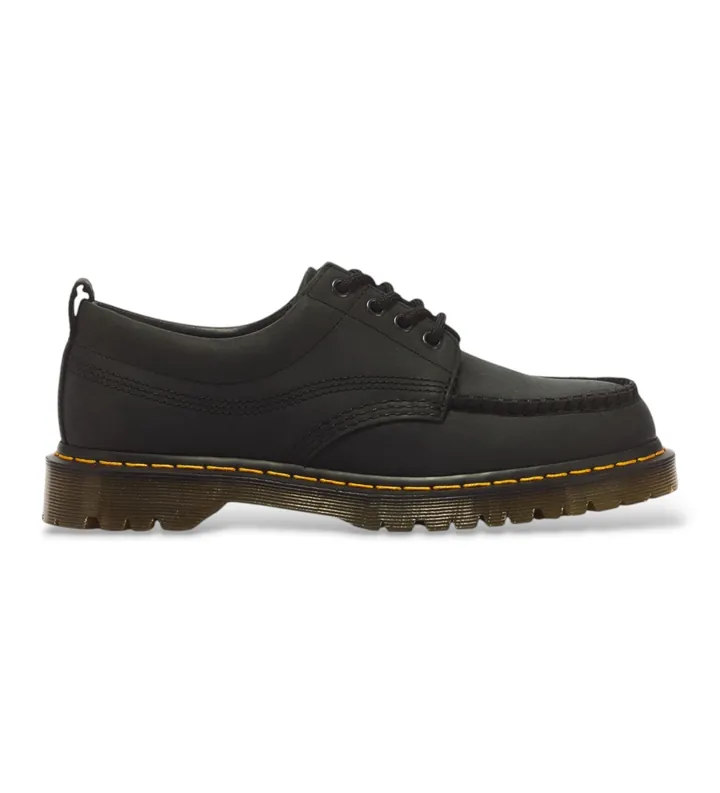 Dr Martens para hombre. 43679001 Mocasines de Piel Lowell negro (41), Plano, Cordones, Casual