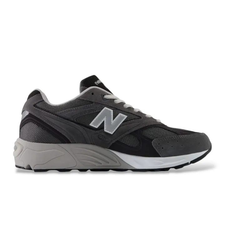 New Balance unisex. U880RV1_LI Zapatillas de piel 880R gris oscuro (36), Plano, Serraje, Cordones, Casual