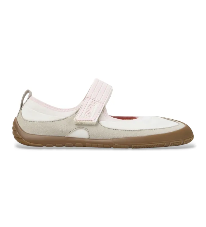 Camper para mujer. K201987-002 Bailarinas Peu Path+ blanco (36), Plano, Velcro, Casual, Poliéster reciclado