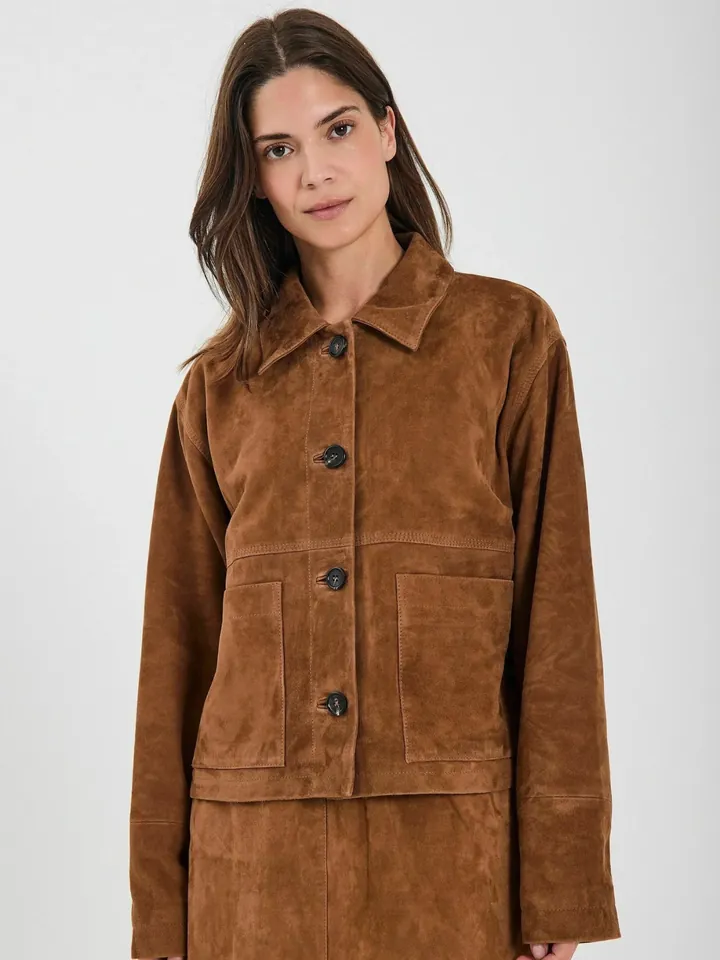 NORR Chaqueta de entretiempo ' Nathalia '  cognac