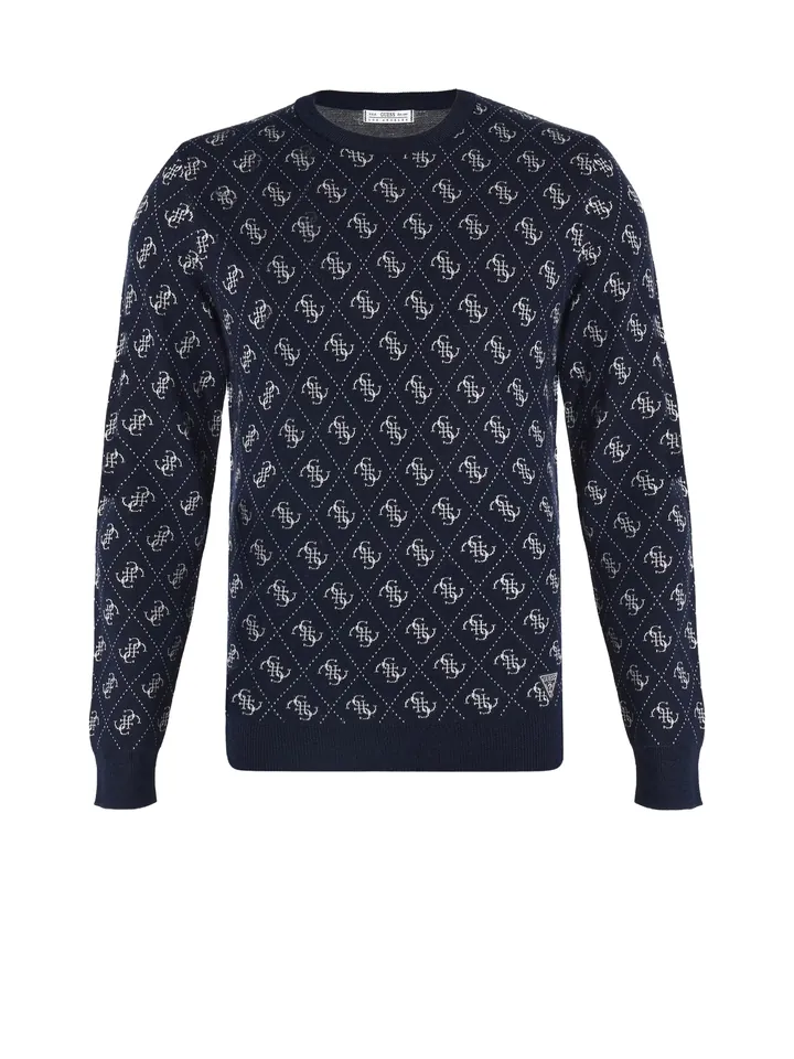 GUESS Jersey 'MARTIN'  azul oscuro / offwhite