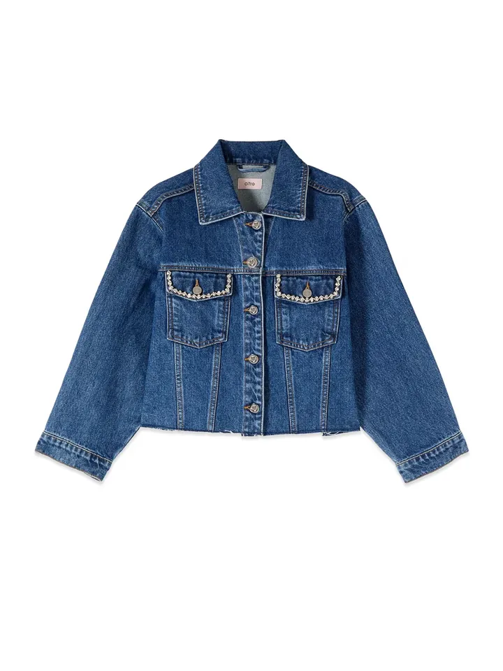 oltre Chaqueta de entretiempo  azul