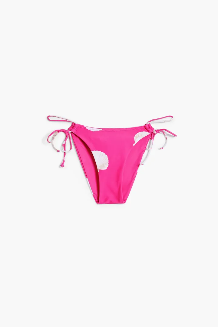 Desigual, Braguita bikini conchas fucsia, Rojo, L