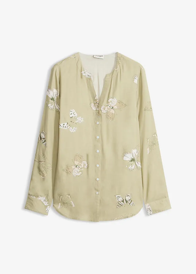 Blusa estampada de viscosa