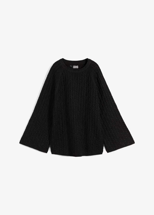 Jersey holgado con patrón trenzado