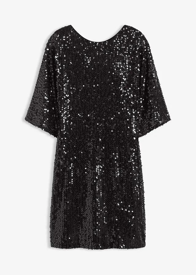 Vestido de lentejuelas con detalle de lazo