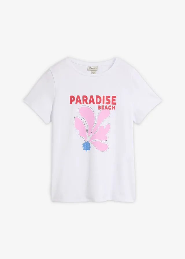 Camiseta de mezcla de algodón