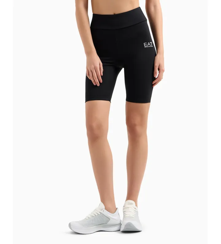 EA7 para mujer. 7W000511_AF12625 Shorts de ciclista Vigor7 negro (3XL), Deportivo, Multideporte, Poliamida