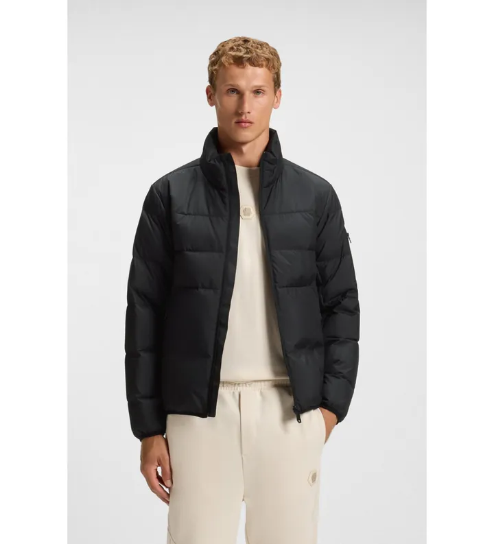 BOSS para hombre. 50544322 Chaqueta OW Urbanex Puffer negro (L), Casual, Poliéster