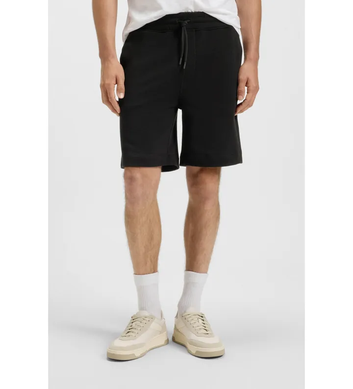 BOSS para hombre. 50511726 Pantalón corto Sewalk negro (5XL), Casual, Algodón