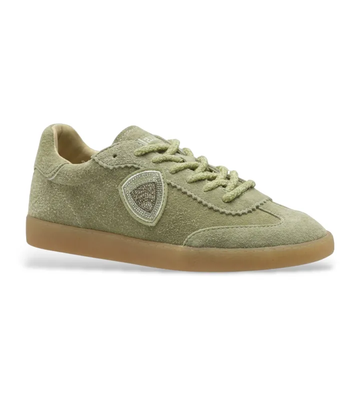 Blauer para mujer. S6AURORA01 Zapatillas Aurora 01 verde (36), Piel, Plano, Ante, Cordones, Casual