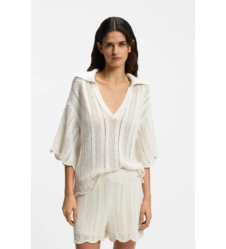 BOSS para mujer. 50559808 Blusa Fordeaux beige (M), Casual, Modal, Manga corta