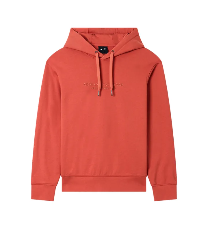 A|X Armani Exchange para hombre. XM001294AF20934U3040 Sudadera Iconic naranja (L), Casual, Algodón, Manga larga
