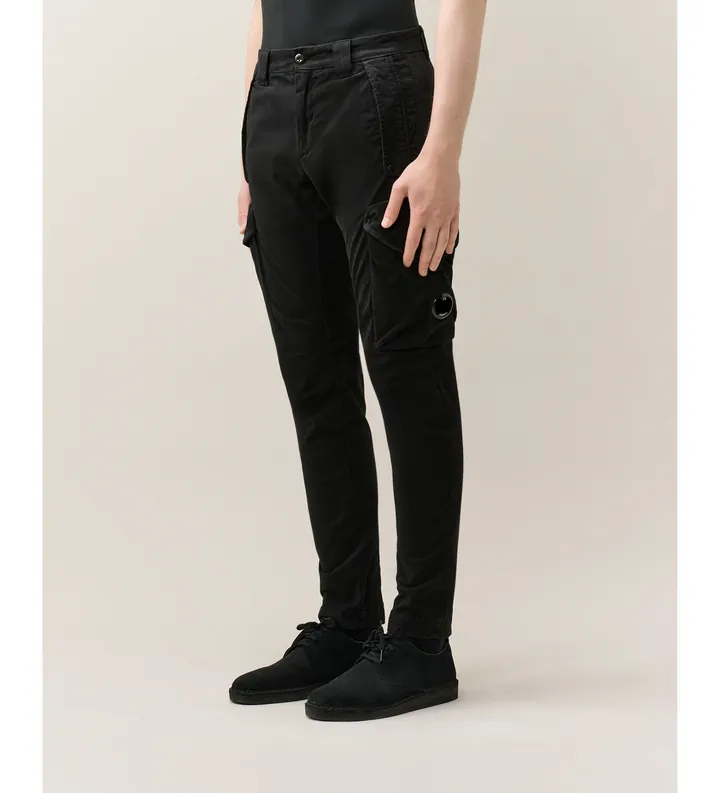 C.P. Company para hombre. RFCMPA730A005529G Pantalón cargo negro (46), Casual, Algodón