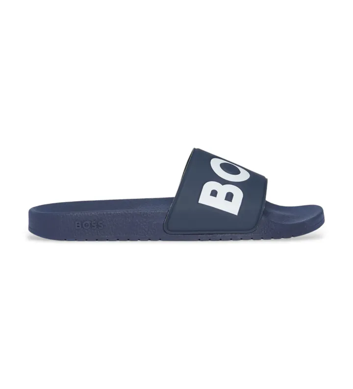 BOSS para hombre. 50536835 Chanclas Aryeh azul (44), Plano, Ninguno, Beachwear