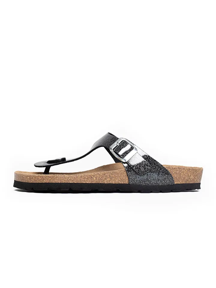 Bayton Sandalias de dedo 'Mercure'  gris oscuro