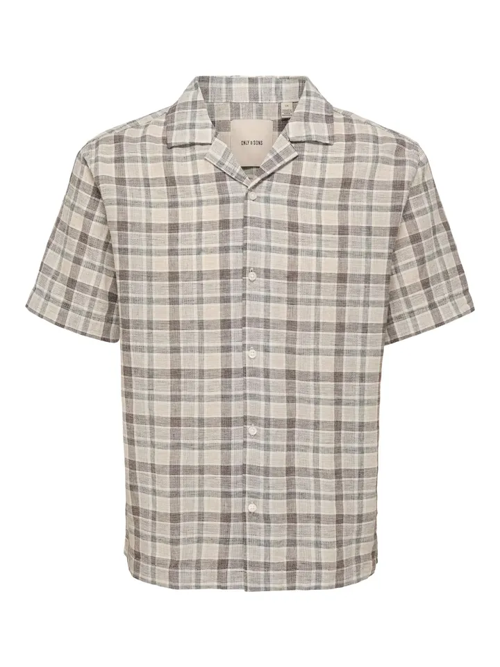 Only & Sons Camisa 'ONSCaiden'  azul / marrón
