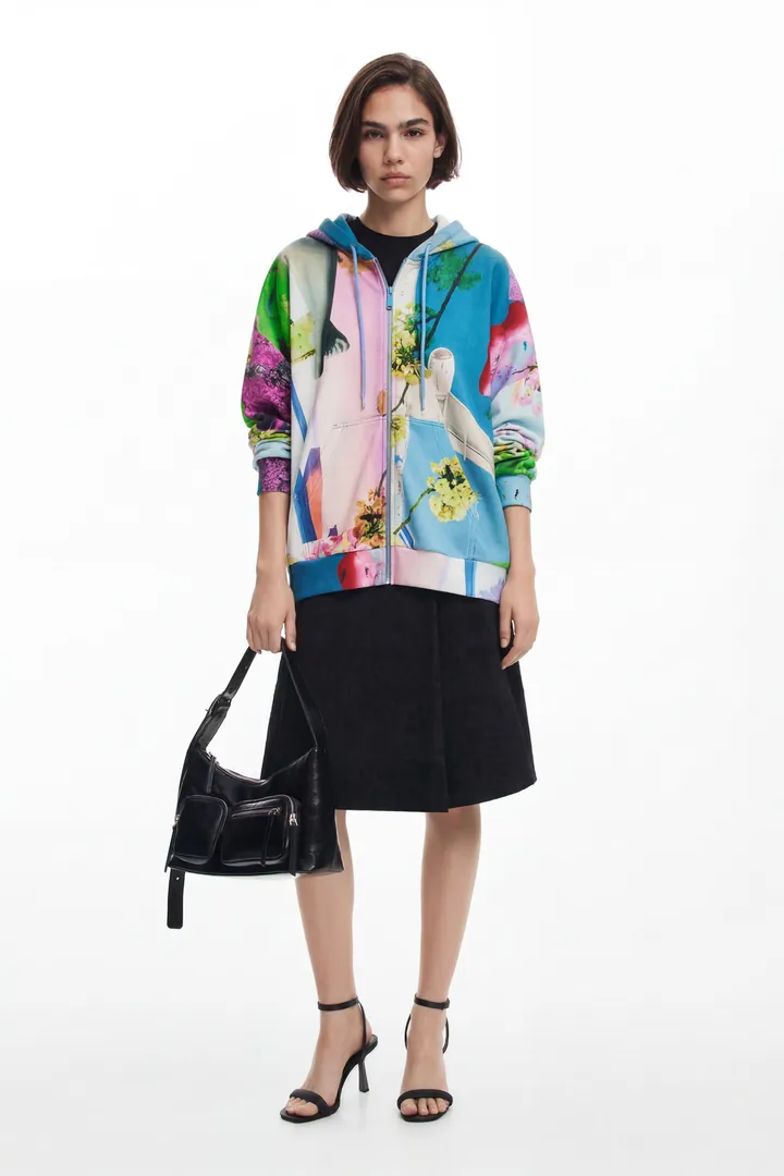 Desigual, Sudadera estampada M. Christian Lacroix, Algodon, M
