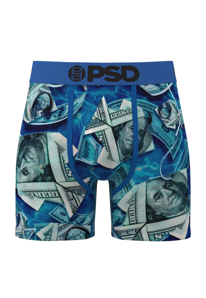 PSD Calzoncillo boxer 'Deep Sea Funds' aqua / azul real / caqui / negro