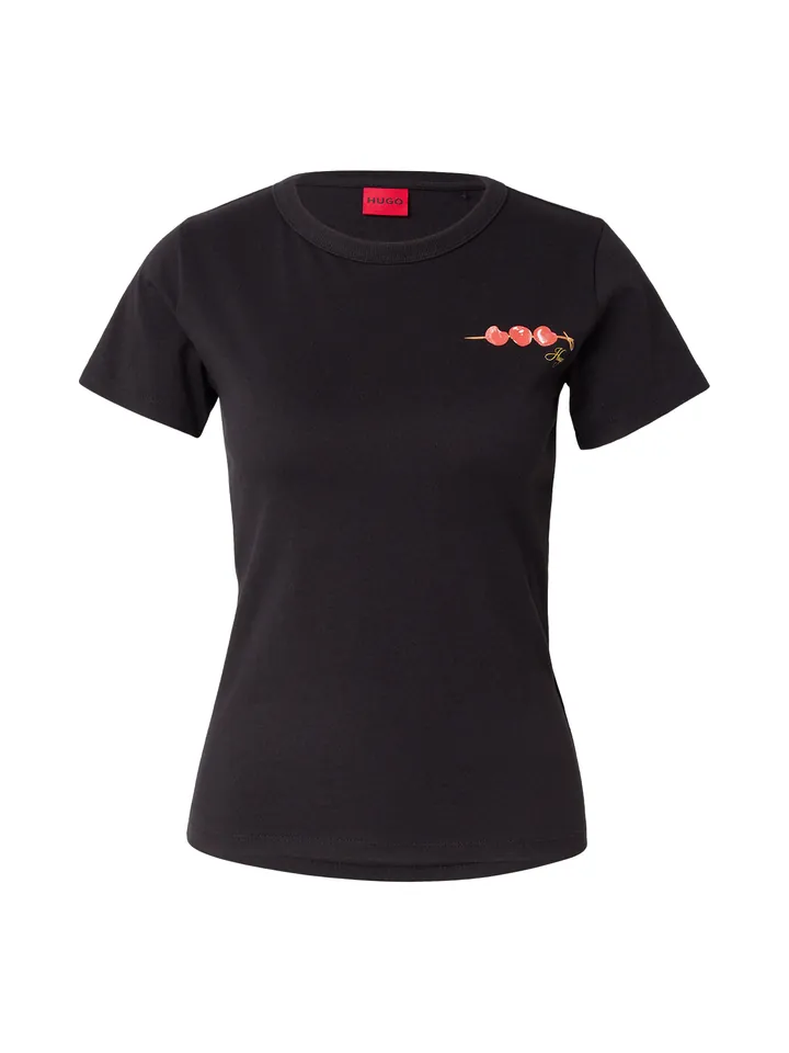 HUGO Camiseta 'Deloris_6'  rojo / negro