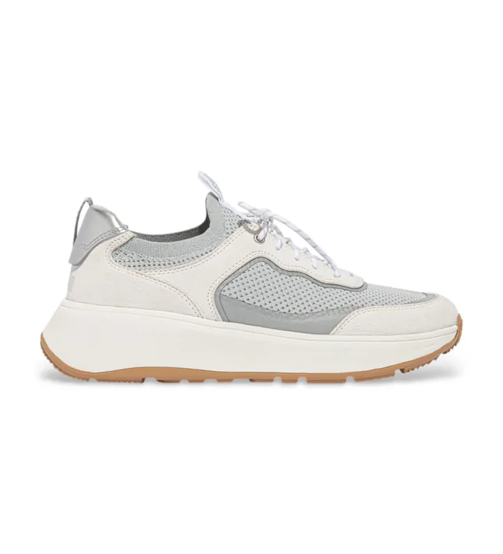 Fitflop para mujer. IV1-C18 Zapatillas de Punto Mode gris (37), 3 a 5cm, Cordones, Casual