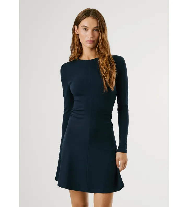 Pepe Jeans para mujer. PL9537718 Vestido Boli marino (L), Casual, Algodón, Manga larga