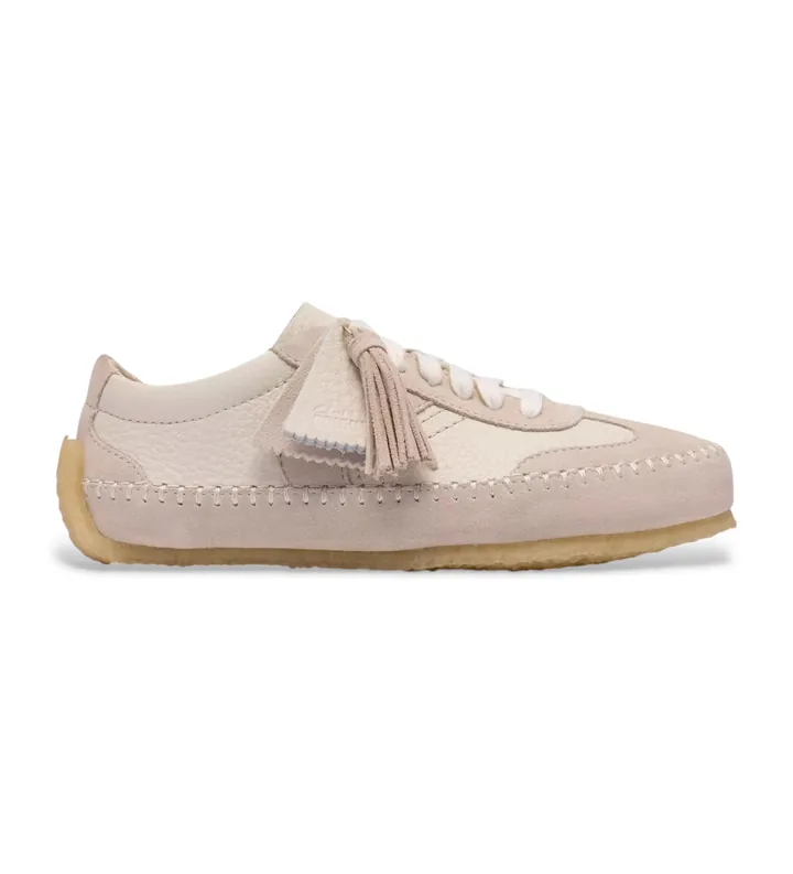 Clarks para mujer. 26185702 Zapatillas de ante Tor Low beige (37), Plano, Cordones, Casual