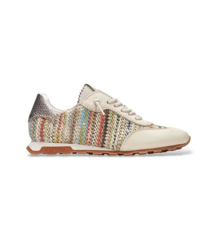 Hispanitas para mujer. RHV264596 Zapatillas Zinnia beige (36), Piel, Plano, Cordones, Casual