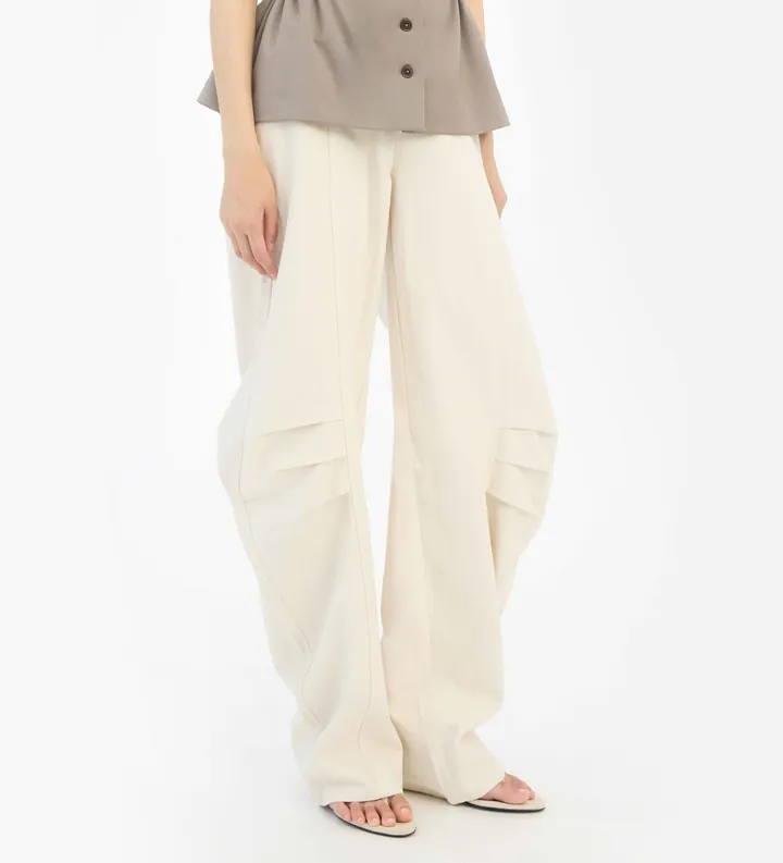 Rotate para mujer. 1155062059 Pantalón de lino Suiting beige (34), Casual