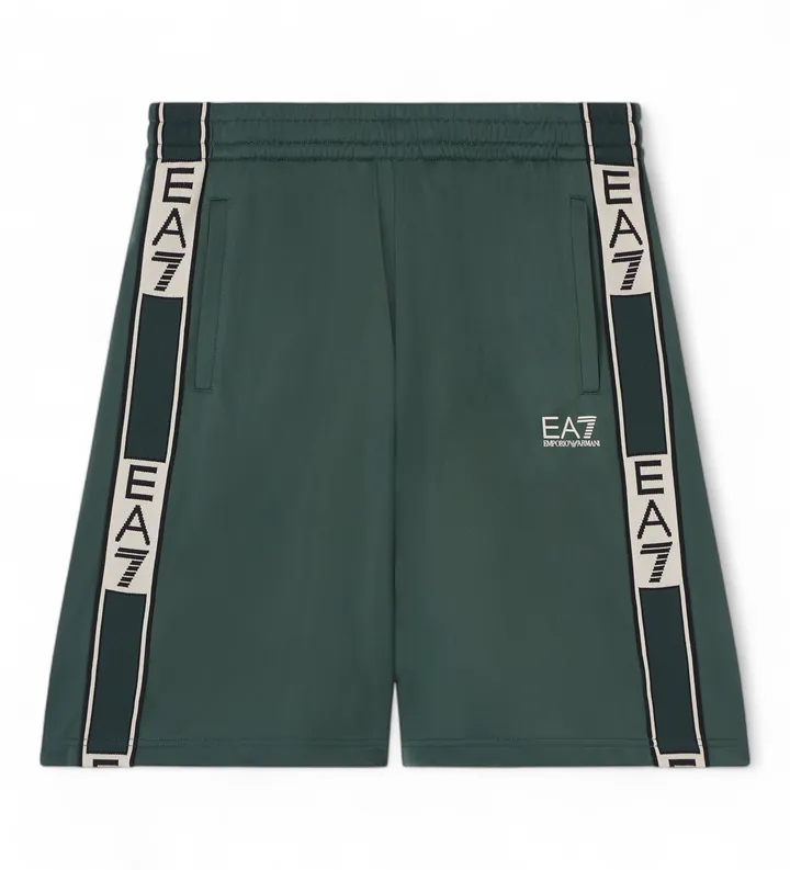 EA7 para hombre. 7M002319_AF12449 Pantalones Cortos Graphic Series M Verde (3XL), Casual, Deportivo, Sportswear, Multideporte, Poliéster