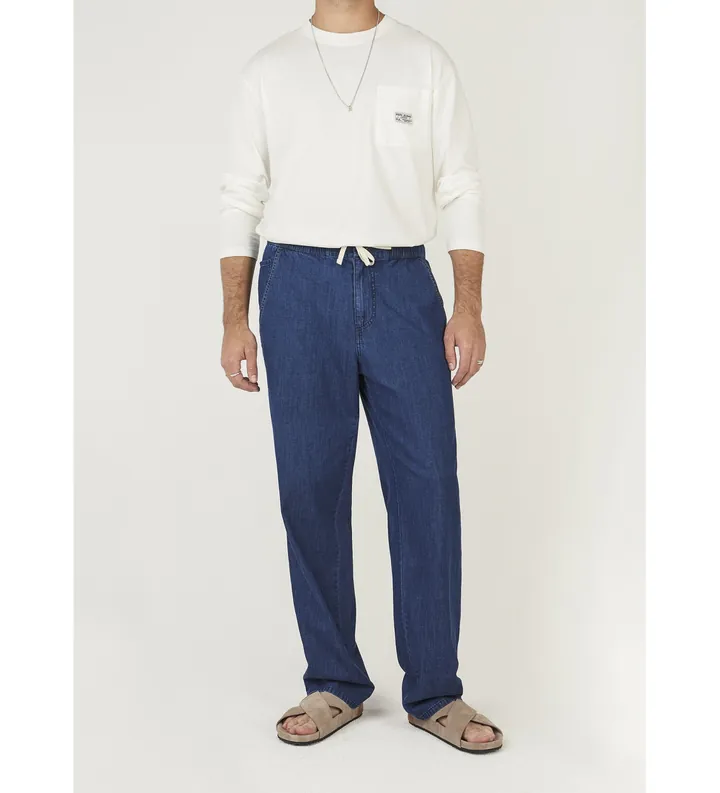 Pepe Jeans para hombre. PM2084536 Pantalón Chino Helix Beach azul (28/32), Casual, Algodón