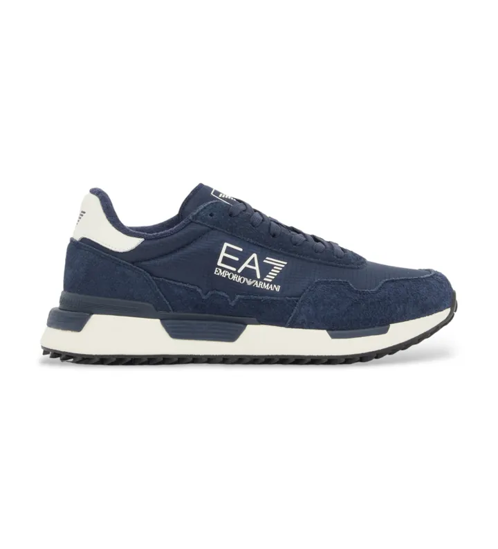 EA7 unisex. 7X000380_AF19175 Zapatillas Vintage Marino (36 2/3), Negro, Tela, 1 a 3cm, Cordones, Deportivo