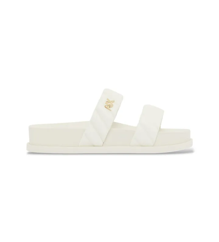 A|X Armani Exchange para mujer. XW002574AF22799U0011 Sandalias Diseño blanco (36), Plano, Ninguno, Casual