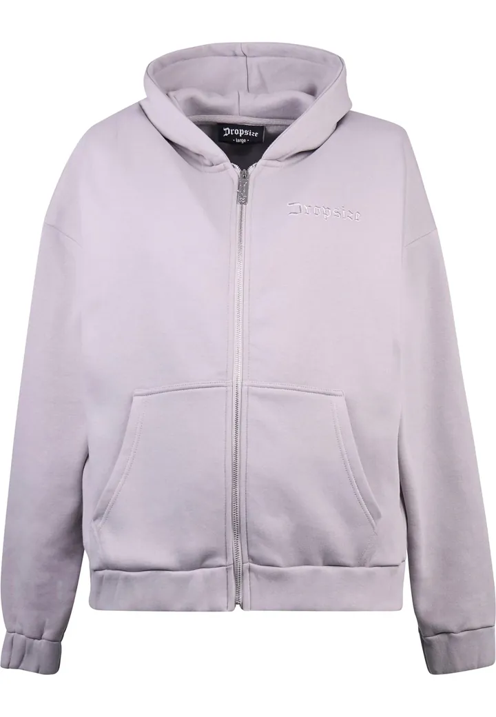 Dropsize Sudadera con cremallera lila claro