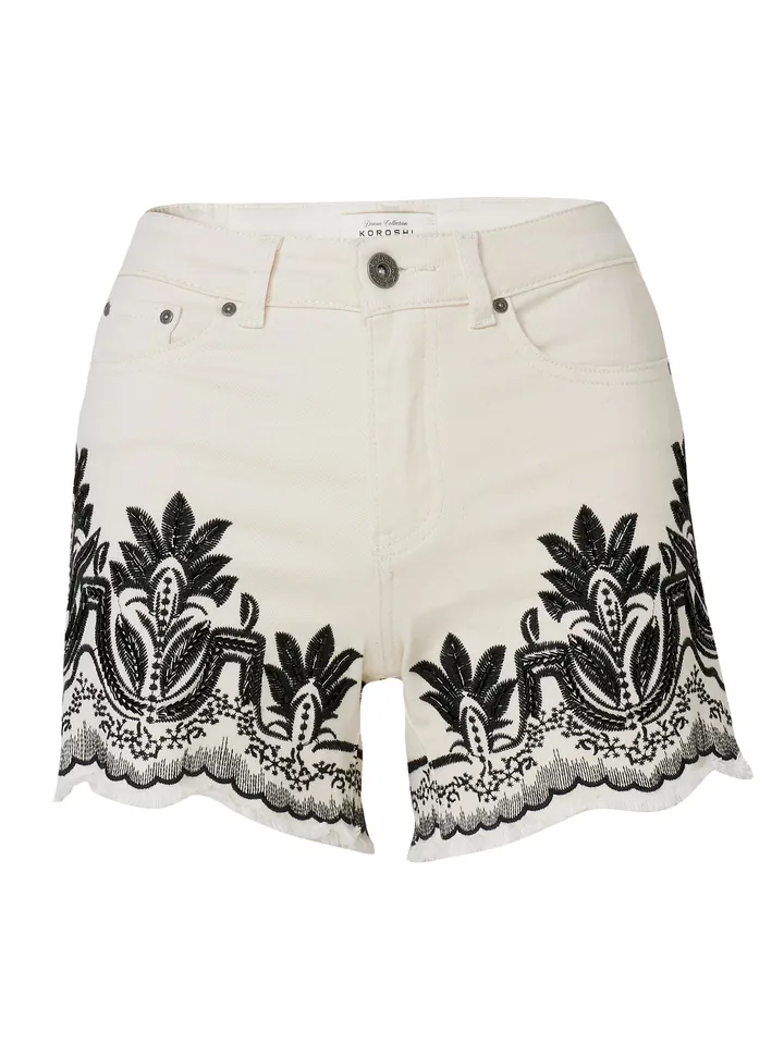 KOROSHI Vaquero negro / blanco lana