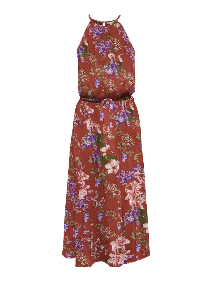 ONLY Vestido de verano 'ONLNOVA' verde / lila / rosa / rojo