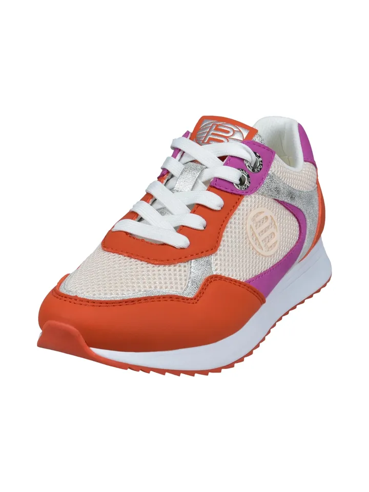 TT. BAGATT Zapatillas deportivas bajas 'Ara02' lila / rojo anaranjado / plata / blanco lana