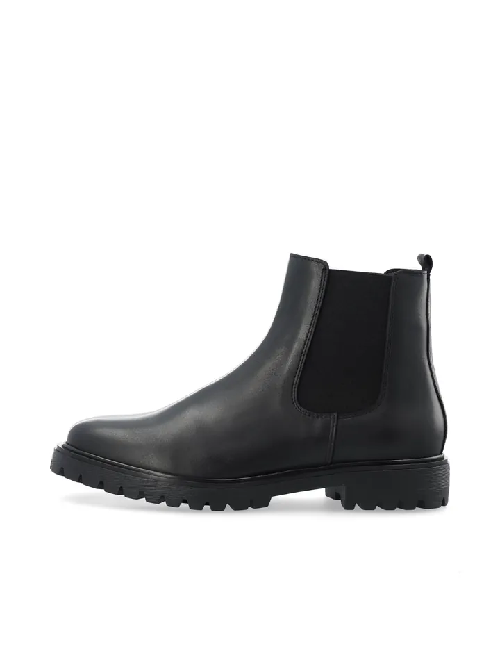 Bianco Botas Chelsea 'Gina' negro