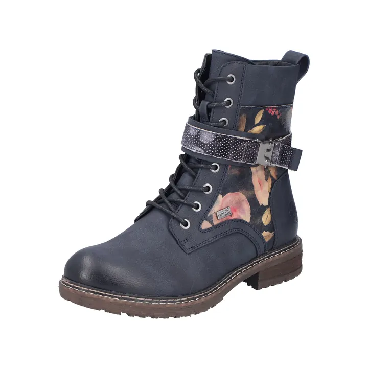 Rieker Botines con cordones navy / caqui / lila / rosé