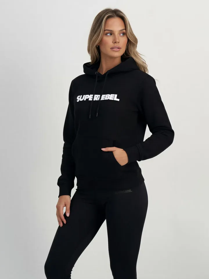 SUPERREBEL® GEAR Sudadera con cremallera 'HELEN'  negro