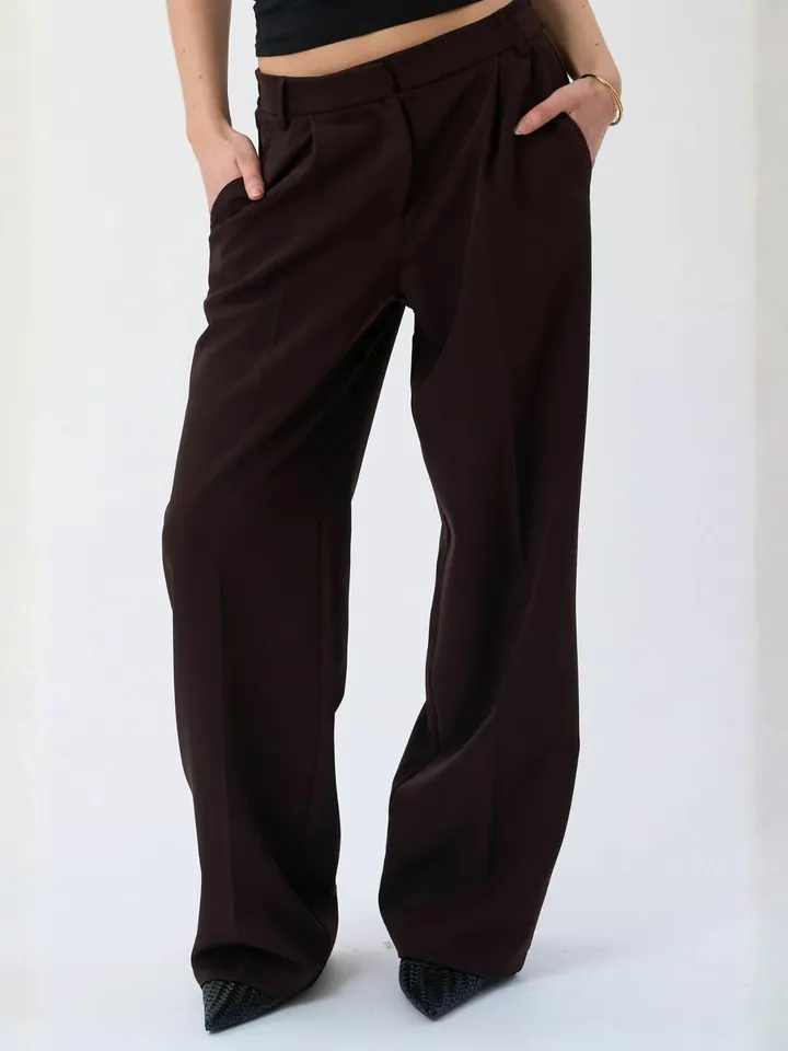 TEESHOPPEN Pantalón ' Mila '  marrón